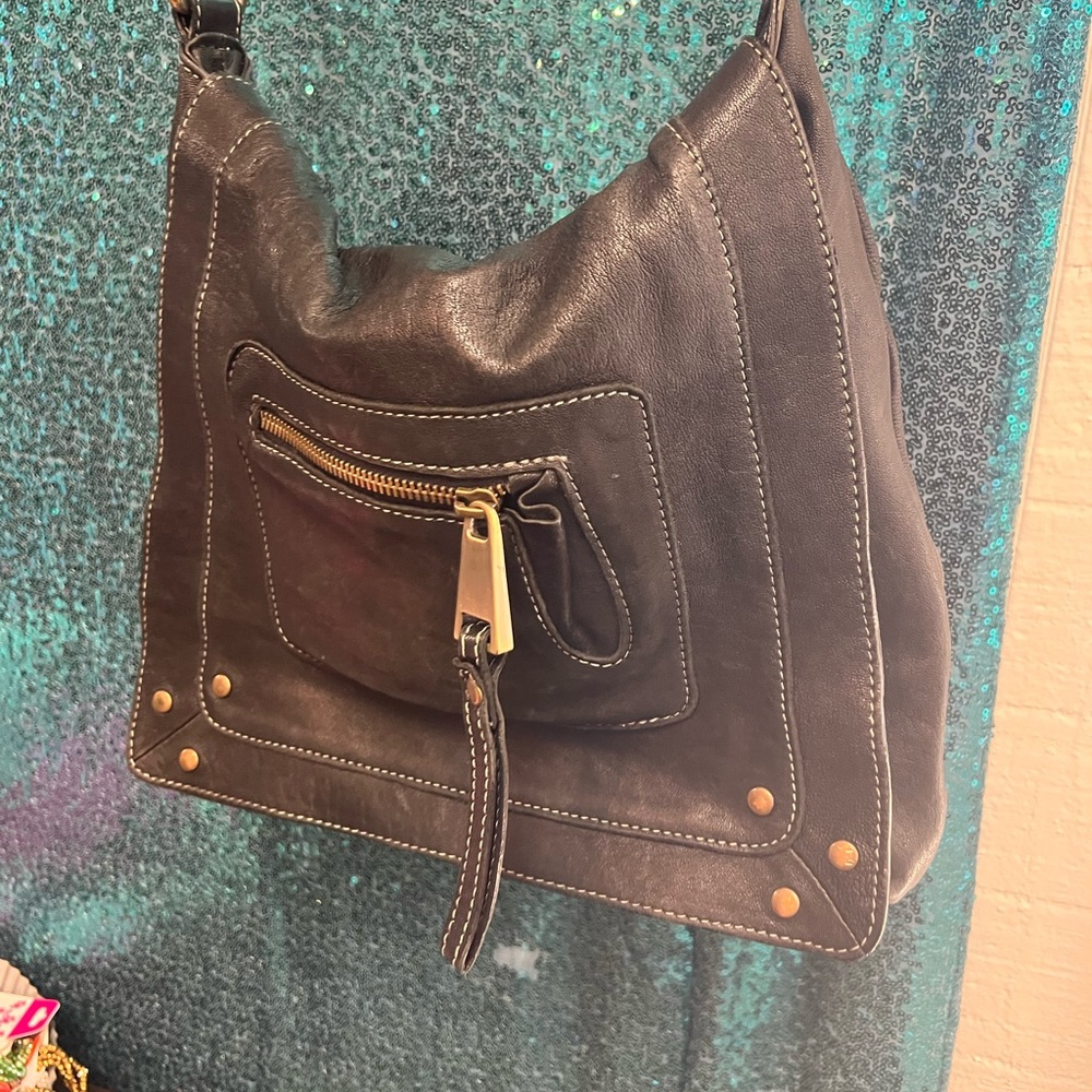 Marco Buggiani Italian leather bag.